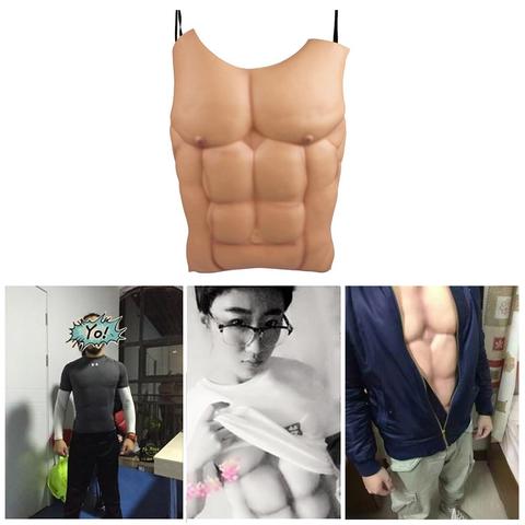 Funny Decoration Fake Muscle Men Belly Chest Skin Eva Foam Fake Chest Fake Belly For Masquerade Party Dress Decoration #1 ► Photo 1/6