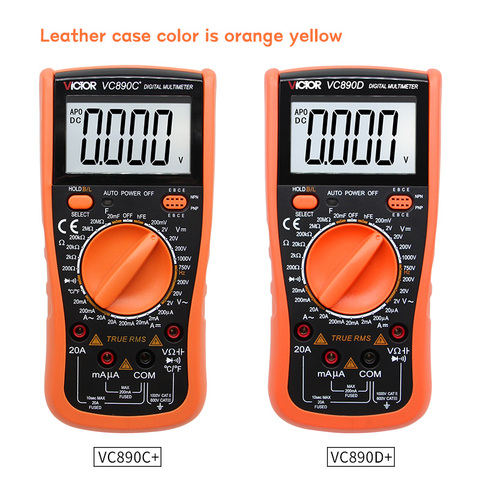 VICTOR VC890C+VC890D Digital Multimeter True RMS capacitor 2000uF 20A AC DC Voltage Current capacitance Tester Meter Backlight ► Photo 1/6