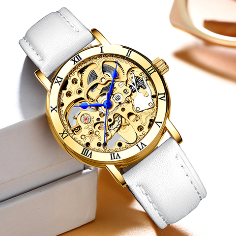 New 2022 Luxury Brand Skeleton Womens Mechanical Watch Ladies Waterproof Automatic Wrist Watches Gift for Women Zegarek Damski ► Photo 1/6