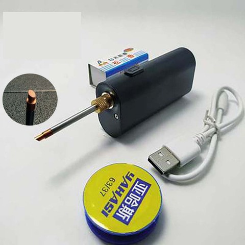5V  portable USB soldering iron wireless charging soldering iron soldering tool Android interface charging ► Photo 1/6