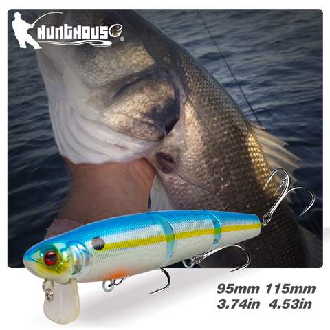 Hunthouse pike lures swimbait Jig LW137 Wobbler JR Wakebait pike fishing lure minnow fishing jointed multi section bait jerkbait ► Photo 1/6