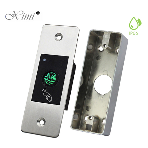 Metal Waterproof Outdoor Use Embedded Biometric Fingerprint Access Controller Standalone RFID Card Door Access Control System ► Photo 1/6