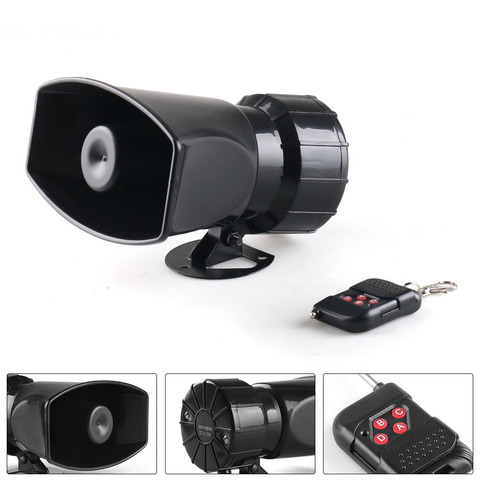 12V 7 Sounds 130dB Wireless Electronic Siren Loud Car Warning Alarm Police Fire Siren Horn Car ccessories ► Photo 1/6