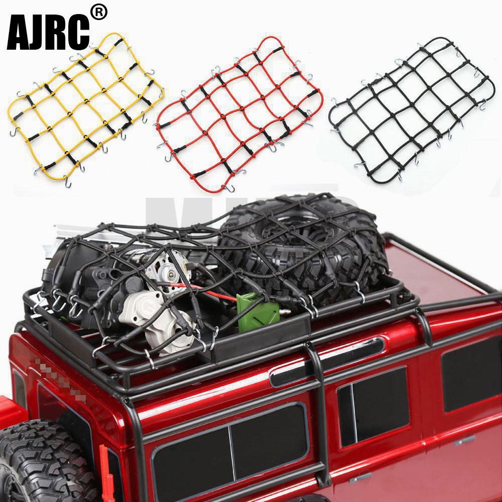 1:8 1:10 Elastic Luggage Net for SCX10 D90 TRX4 RC Roof Rack Crawlers Yellow 