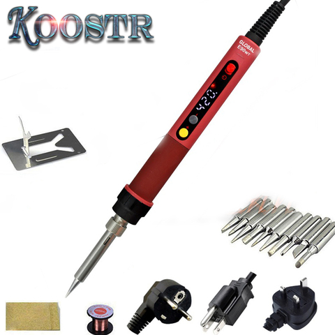 CXG E90W Electric Soldering Iron 90W LCD Digital Adjustable thermostat Electric Soldering Iron Welding Repair with10pcs iron Tip ► Photo 1/6