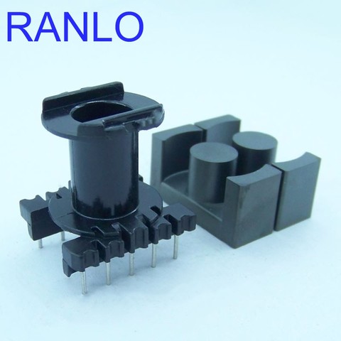 ER2828 EC28/14/11 transformer bobbin frame + ferrite core PC40, vertical 5pin+5pin ► Photo 1/6