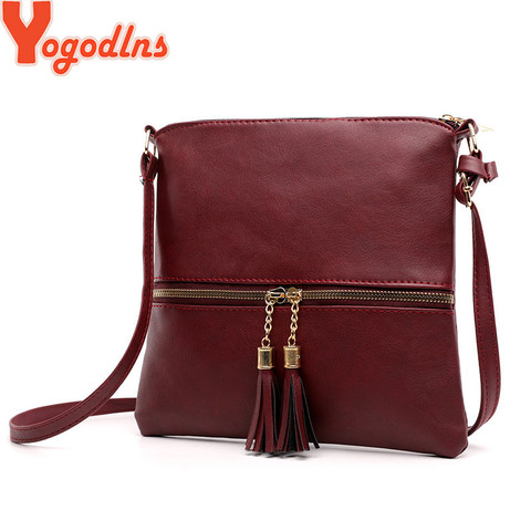 Yogodlns 2022 Fashion Women Crossbody Bag Vintage Messenger Bag High Quality Retro Tassels Shoulder Bag Patchwork Crossbody Bag ► Photo 1/6