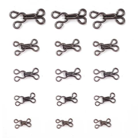 Silver/Black 24pcs Sewing Hooks and Eyes Closure Eye Sewing Closure for Bra Fur Coat Jacket Garment Sewing Accessories ► Photo 1/6