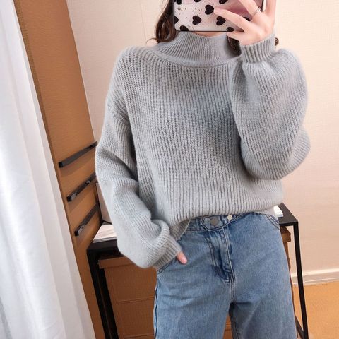 women sweaters Pullover Turtleneck 2022 fashion autumn clothes lantern sleeve loose wear sweaters Woman clothing LXJ2022 ► Photo 1/5