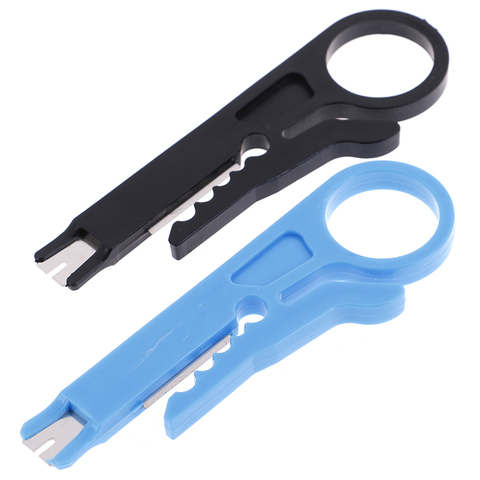 2Pcs Punch Down Tool RJ45 Cat5 Network UTP LAN Cable Wire Cutter Stripper Tool ► Photo 1/6