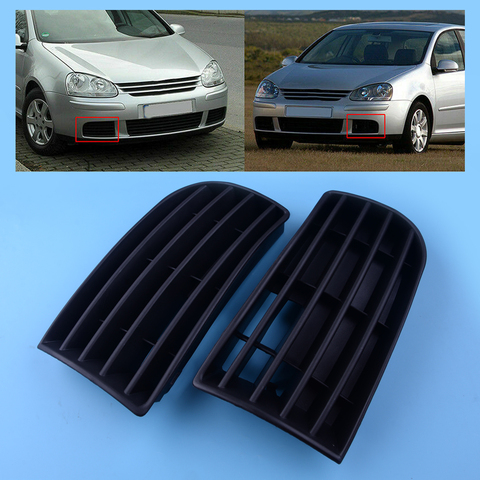 1 Pair Left & Right Front Bumper Lower Fog Light Lamp Cover Grille Fit For VW Golf 5 MK5 2004 2005 2006 2007 2008 ► Photo 1/4