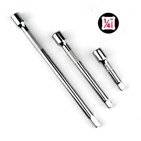 1Pc 50mm 100mm 150mm Long Extension Bar 1/4 Drive Ratchet Socket Extender Hand Adjustment Tool Extension Socket Drive Hand Tool ► Photo 1/5