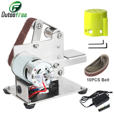 1Set Mini Polishing Grinding Machine Fixed Angle Sharpening Machine Home DIY Sander Belt Abrasive Belts 10PCS Power Tool ► Photo 1/6