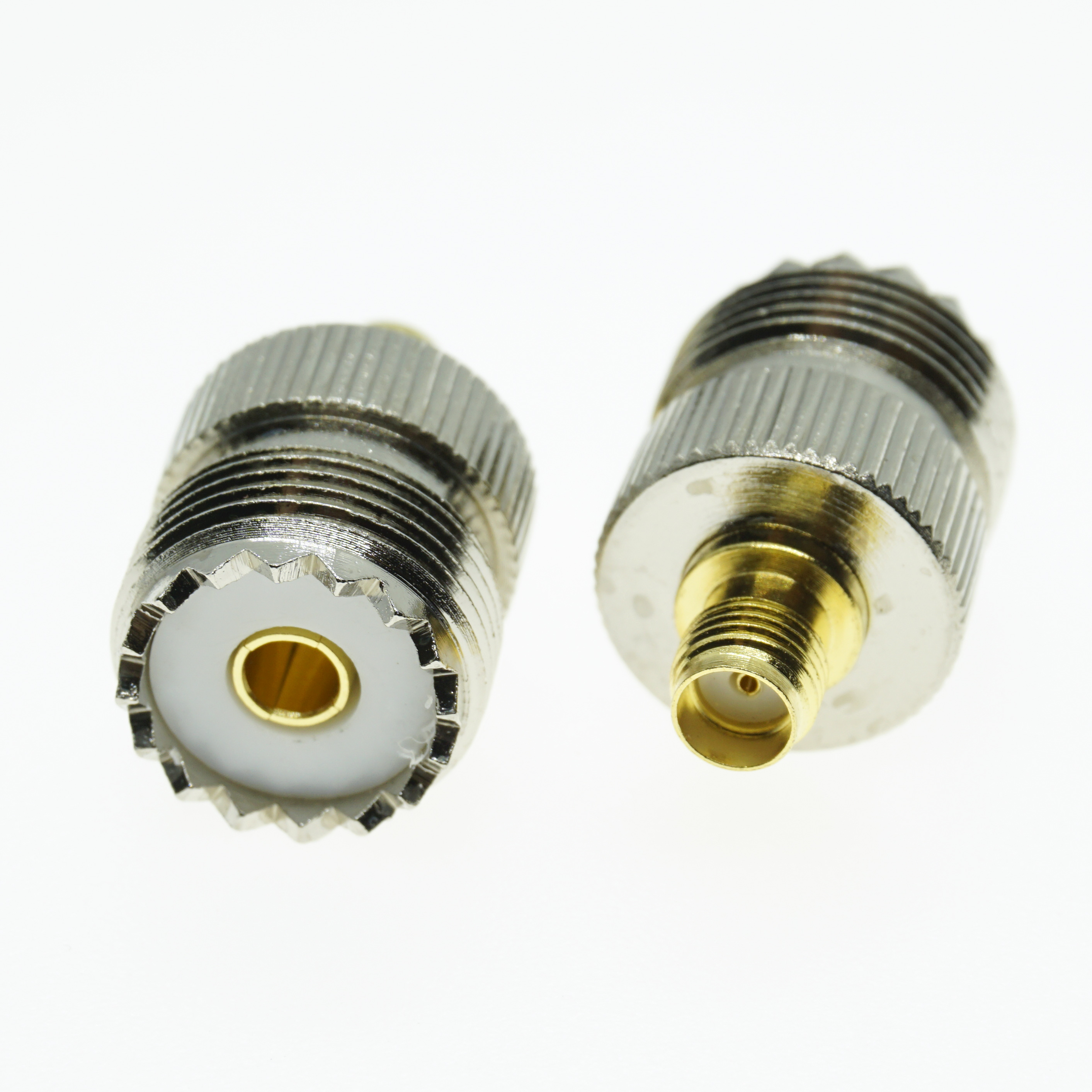 UHF Female SO-239 jack to SMA female jack RF coaxial straight connector adapter 