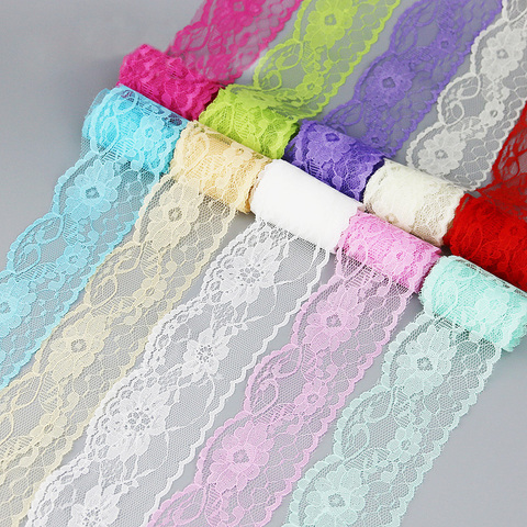 (10 yards/roll) 60mm lace fabric Webbing Decoration packing Material rolls wholesale ► Photo 1/6