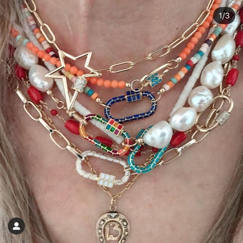 Juya DIY New Creative Spiral Lock Accessories Supplies Handmade Mesh Chains Pendant Punk Jewelry Making Decorative Screw Clasps ► Photo 1/6