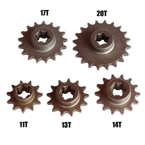 Motorcycle Front Gear Box Sprocket T8F 11 13 14 17 20T Pinion For 47cc 49cc Minimoto Mini Dirt Pit Bike Moped Scooter ► Photo 1/4