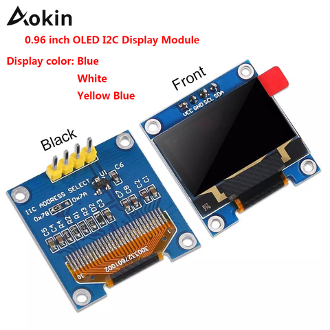 0.96 inch OLED I2C Display Module IIC Serial LCD Screen 0.96