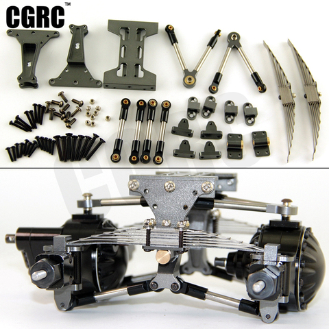 Metal Rear axle suspension Assembly Outfit Kit For Tamiya 1/14 RC Truck Tipper Scania Actros Lesu MAN Actros R470 R620 F16 ► Photo 1/4