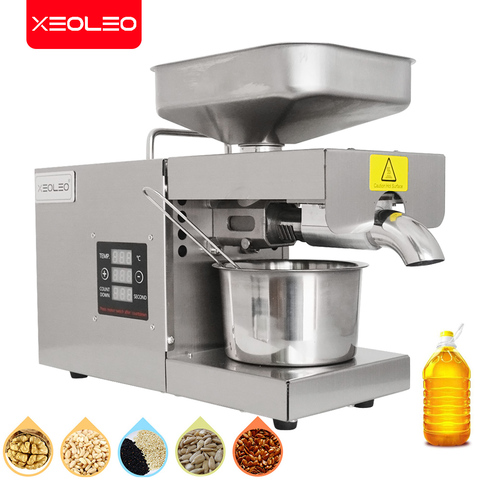 XEOLEO Oil presser Olive oil extractor Oil press machine pressing Peanut/Flaxseed/Walnut kernel/Perilla seed/Rapeseed machine ► Photo 1/6