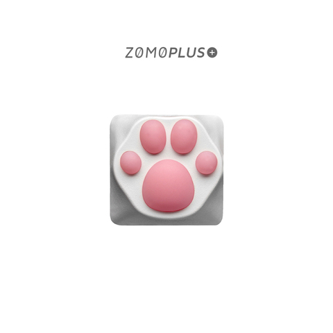 ZOMOPLUS ABS& SILICONE SOFT AND CUTE KITTY PAW ARTISAN KEYCAP MECHANICAL KEYBOARD KEYCAP ► Photo 1/6