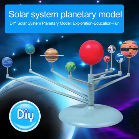 DIY Solar System Model Toys For Child Science And Technology Learning Solar System Planet Assembly Coloring Educational Toy ► Photo 1/6