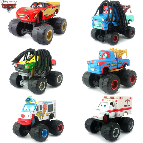 1:55 Disney Pixar Cars Big Feet Long Hair Mater Ambulance Car Toys Lightning McQueen Metal Diecast Car Toys Kids Birthday Gift ► Photo 1/5