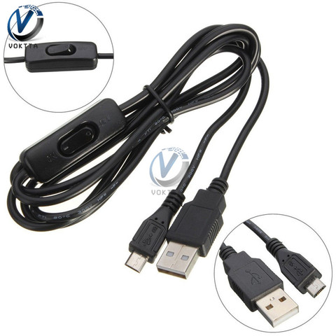 1.5M Micro USB Power Supply Charger Cable Wire with ON/OFF Switch For Raspberry Pi Micro USB Controller Power Supply ► Photo 1/5