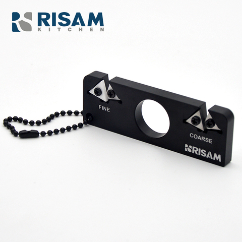 RISAMSHA Double Grinding Groove for Outdoor Knife Sharpener Carbide&Ceramic RO002 ► Photo 1/6