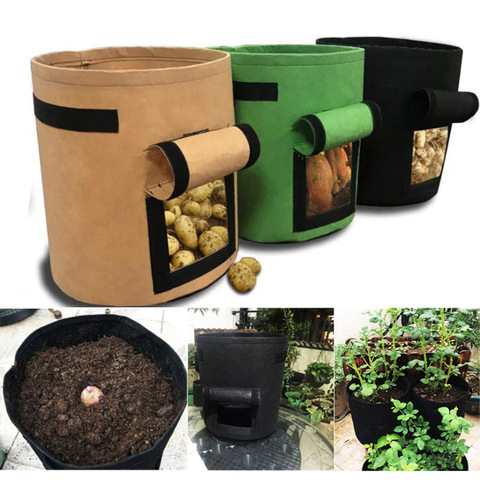 Plant Grow Bags Potato Planting Vegetables Fabric Flower Pot for Garden Tool