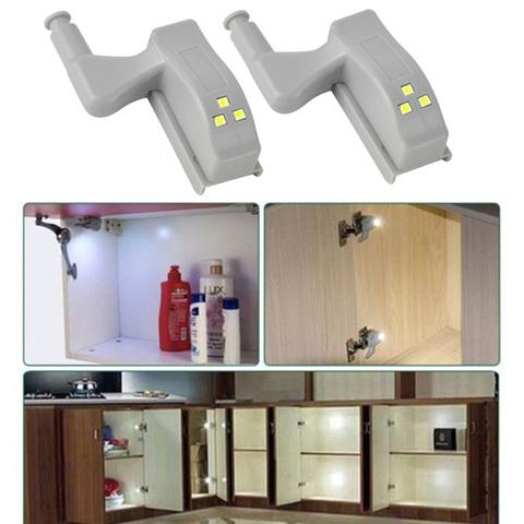 LED Under Cabinet Light Universal Wardrobe Light Sensor Led Armario Inner Hinge Lamp For Cupboard Closet Kitchen ► Photo 1/5