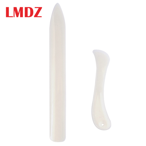 LMDZ 2Pcs Set Leather Craft Tools Bone Folder for Leather Scoring Folding Creasing Edges Paper Handmade Sewing Tools Accessories ► Photo 1/6