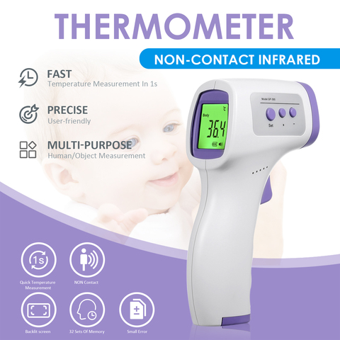 thermometers infrared Non-contact IR Infrared Sensor Forehead Body/Object Thermometer Temperature Measurement LED Display ► Photo 1/6