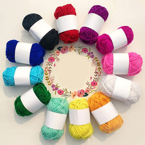 12ball/set High Quality Warm DIY Milk Cotton Yarn Baby Wool Yarn For Knitting Hand Knitted Yarn Knit Blanket Crochet Yarn ► Photo 1/3