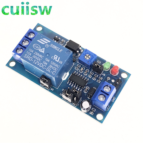 DC 12V Time Relay Module Normal Open Time Delay Relay Timing Timer Relay Control Switch Adjustable Potentiometer LED Indicator ► Photo 1/6