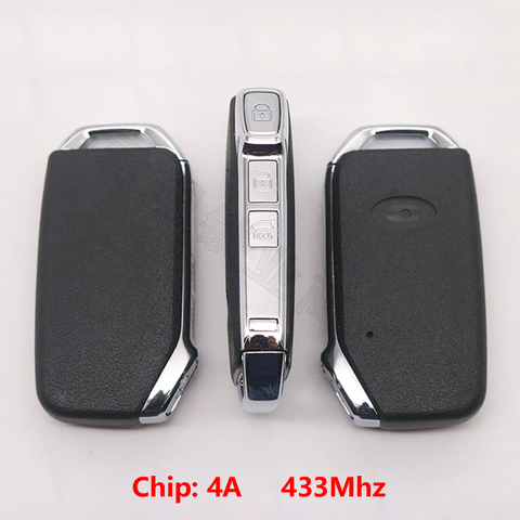 3 Buttons Car Keyless Smart Remote Key 433Mhz with 4A Chip for KIA K5 Forte Sportage Cerato Intelligent Smart Key ► Photo 1/6