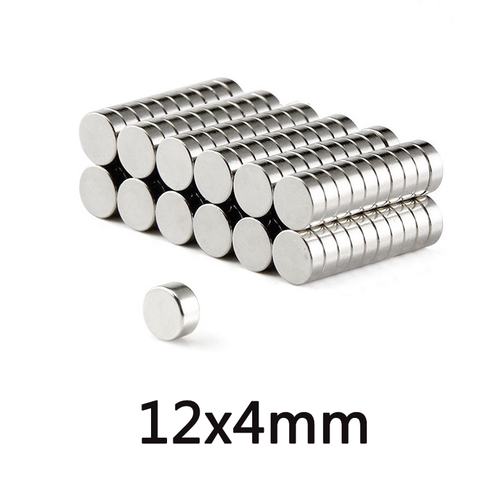 20/50/100PCS 12x4 mm N35 Round Magnets Neodymium Magnet Dia 12x4mm Permanent NdFeB Strong Powerful Magnetic 12*4 Circular ► Photo 1/4