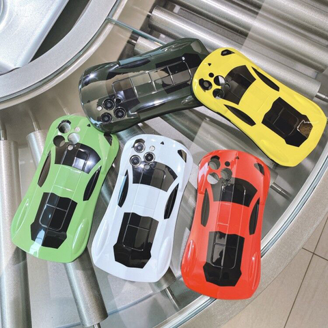 Luxury 3D Sports Car Phone Case for iPhone 12 Pro Max 11 X XS XR 7 8 Plus SE 2022 Case Car Hard Fashion Supercar Man Boy Cover ► Photo 1/6