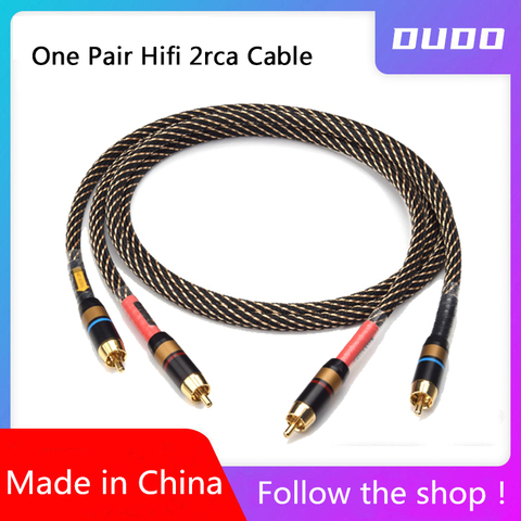 ATAUDIO One Pair Hifi 2rca Cable High Quality DVD Amplifier Multinedia Interconnection Rca Audio Cable DAC DX3 PRO  A90 ► Photo 1/5