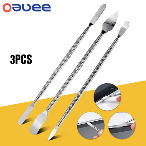 Oauee 3pcs Universal Mobile Phone Repair Opening Tool Metal Disassemble Crowbar Metal Steel Pry Phone Hand Tool Set ► Photo 1/6