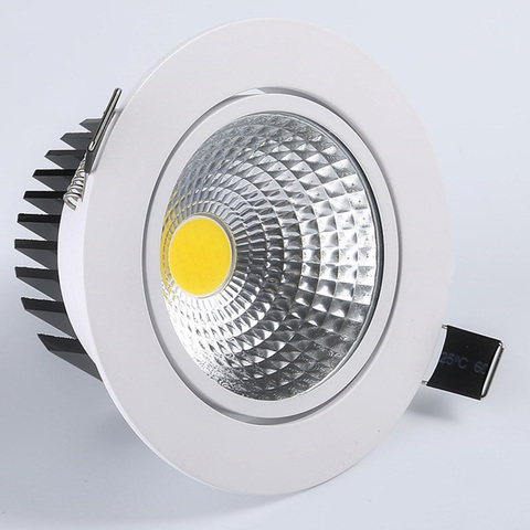 Recessed Dimmable COB LED Downlights 7W 9W 12W LED Ceiling Lamps AC85~265V LED Spot Lights Warm White/Cold White Indoor Lighting ► Photo 1/6