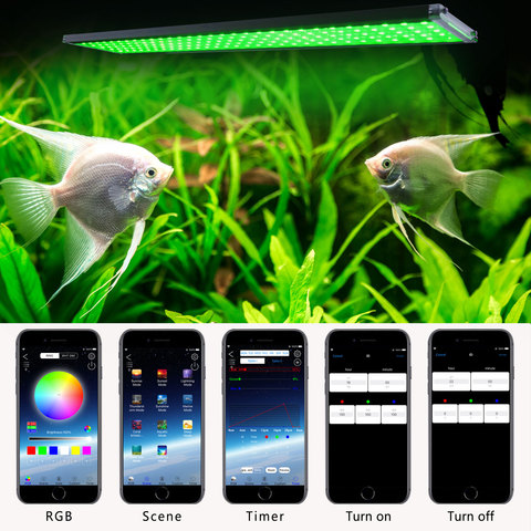 RGB Aquarium Light Timer Sunset Sunrise Decration Aquarium Lamp For Fish Tank Aquarium Led Lighting Plants Marine Turtle Corals ► Photo 1/6