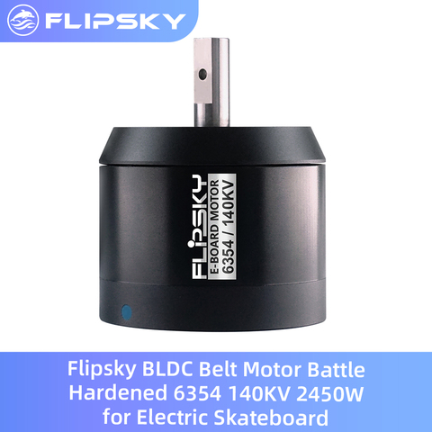 Flipsky BLDC Belt Motor Battle Hardened 6354 140KV 2450W   for Electric Bike / Skateboard  Diameter 10mm D Shaft ► Photo 1/6