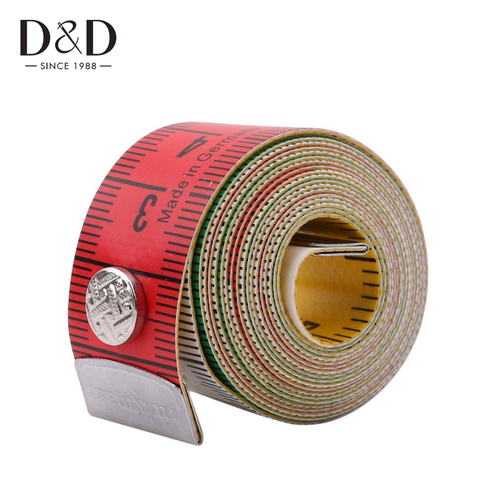 D&D Germany Quality Soft Tape Measure 1.5M/60In Sewing Ruler Body Tailor's Measure Ruler Sewing Tools with Snap Fasteners ► Photo 1/6