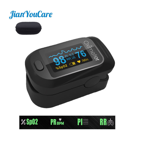 Family Health Care Pulse Oximeter SPO2 Oled Medical Portable Blood Oxygen With Respiratory Rate Finger Oximetro De Dedo de pulso ► Photo 1/5