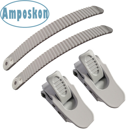 1 Sets Snowboard Shoe Binding Parts 2 Buckles and 2 Straps for Ankle Snowboard Bindiing Strap-In System White ► Photo 1/4