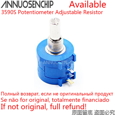 1PCS 3590S series resistance 1K 2K 5K 10K 20K 50K 100K ohm Potentiometer Adjustable Resistor 3590 102 202 502 103 3590S-2 ► Photo 1/1