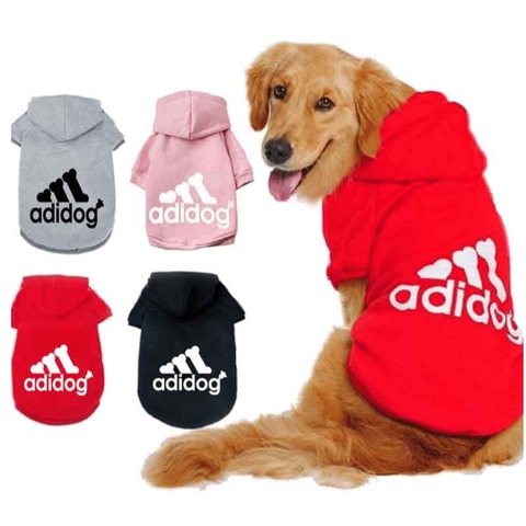Large Dog Hoodie Big Adidog Dog Clothes For Dogs Dog Coat Golden Retriever Jacket Casual Hooded Coat For Labrador Costume ► Photo 1/6