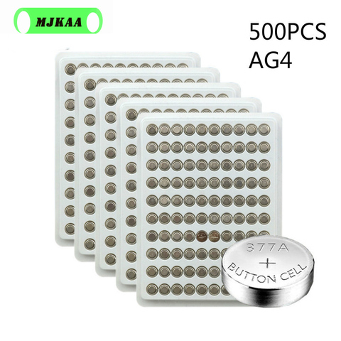 500PCS AG4 377A 377 LR626 SR626SW SR66 LR66 button cell Watch Coin Battery ► Photo 1/4