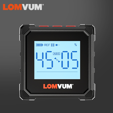 LOMVUM Digital Inclinometer Level Protractor Magnetic Electronic Level Spirit Box 360 Degree Mini Electronic Digital Protractor ► Photo 1/6